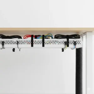 Praktische schreibtisch kabelhalter empfehlung als Untertischwanne zur einfachen Kabelführung.