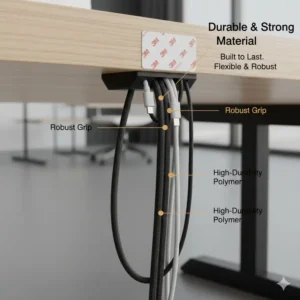 Die hochwertige Materialqualität macht diese kabelclips schreibtisch stark besonders langlebig und robust.