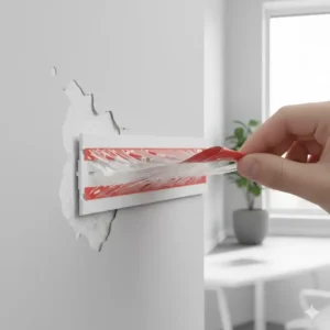 Anleitung zur einfachen Montage: Schutzfolie abziehen und den kabelkanal selbstklebend stark fest an die Wand drücken.