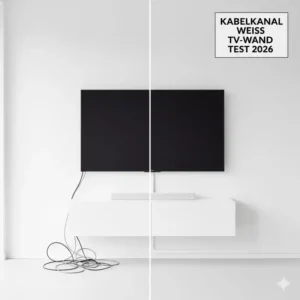 Optimale TV-Wandgestaltung mit Produkten aus dem kabelkanal weiss test 2026 für versteckte Kabel.