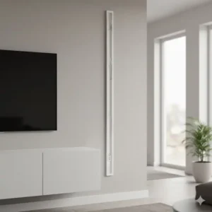 Dieser überstreichbare kabelkanal für tv board passt sich unsichtbar jeder Wandfarbe an.