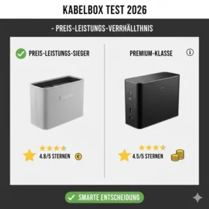 Die Preis-Leistungs-Sieger aus unserem kabelbox test 2026 in einer übersichtlichen Infografik.