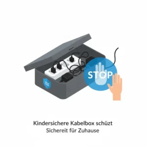 Diese kabelbox mehrfachstecker sicher bietet optimalen Schutz für Kinder im Haushalt.