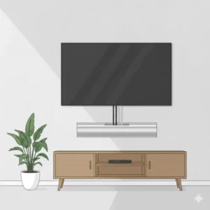 Perfektes Kabelmanagement am Fernseher mit einem kabelkanal alu hochwertig.