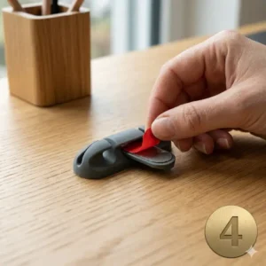 5: einfache montage von kabelclips für usb kabel