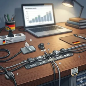 Optimale Schreibtisch-Organisation durch den Testsieger im kabelclip magnetisch test.