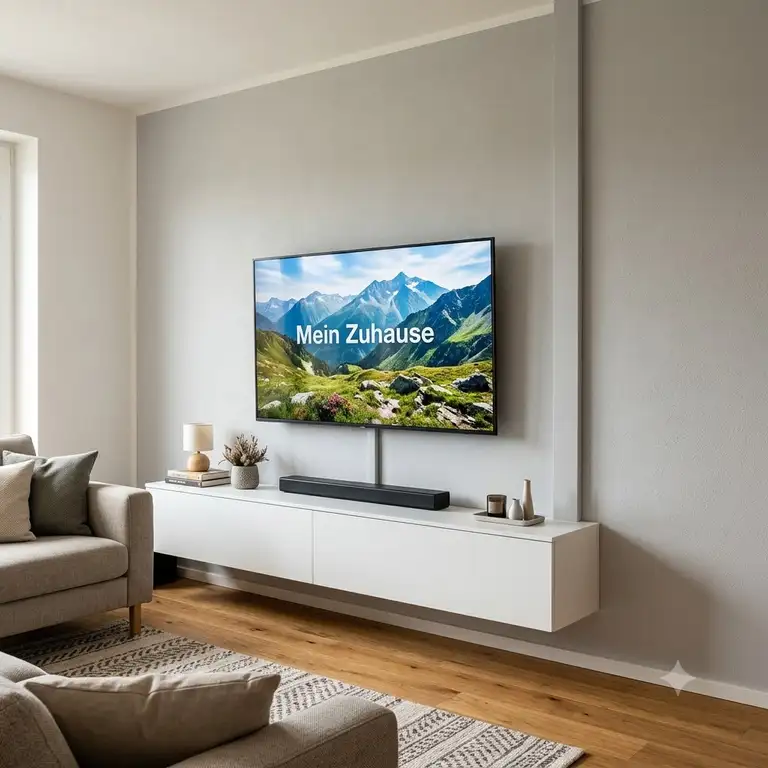 Moderne Wohnzimmer Gestaltung mit tv kabel verstecken wand ideen.
