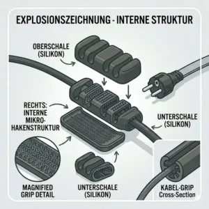 Schritt-für-Schritt Anleitung zur Installation vom kabelhalter kabelklemme set.