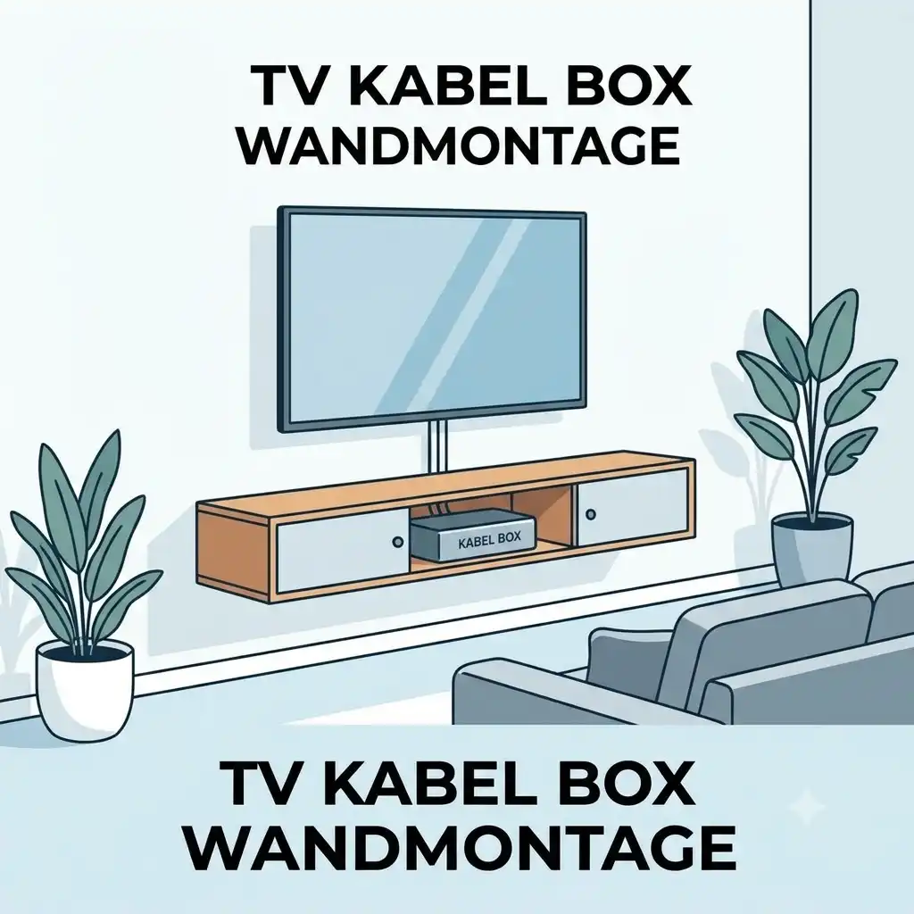 Modern living room featuring a tv kabel box wandmontage solution for a clean setup.