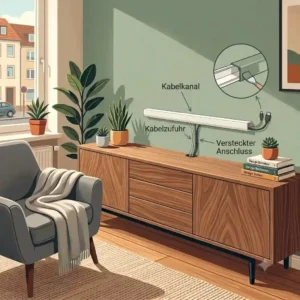 An illustrative tutorial showing a paintable soundbar cable raceway solution for clean walls.