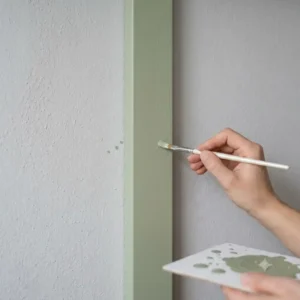 Paintable modern TV cable cover that perfectly blends with the wall color.