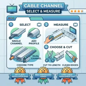 A practical select and measure tutorial on how to cut profiles properly for the tv kabelkanal test 2026.