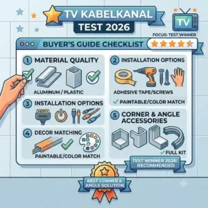 A complete buyer's guide checklist evaluating material quality and accessories for the tv kabelkanal test 2026.